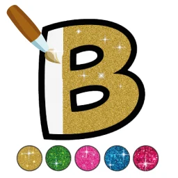 Ícone de Coloring Glitter Alphabets ABC